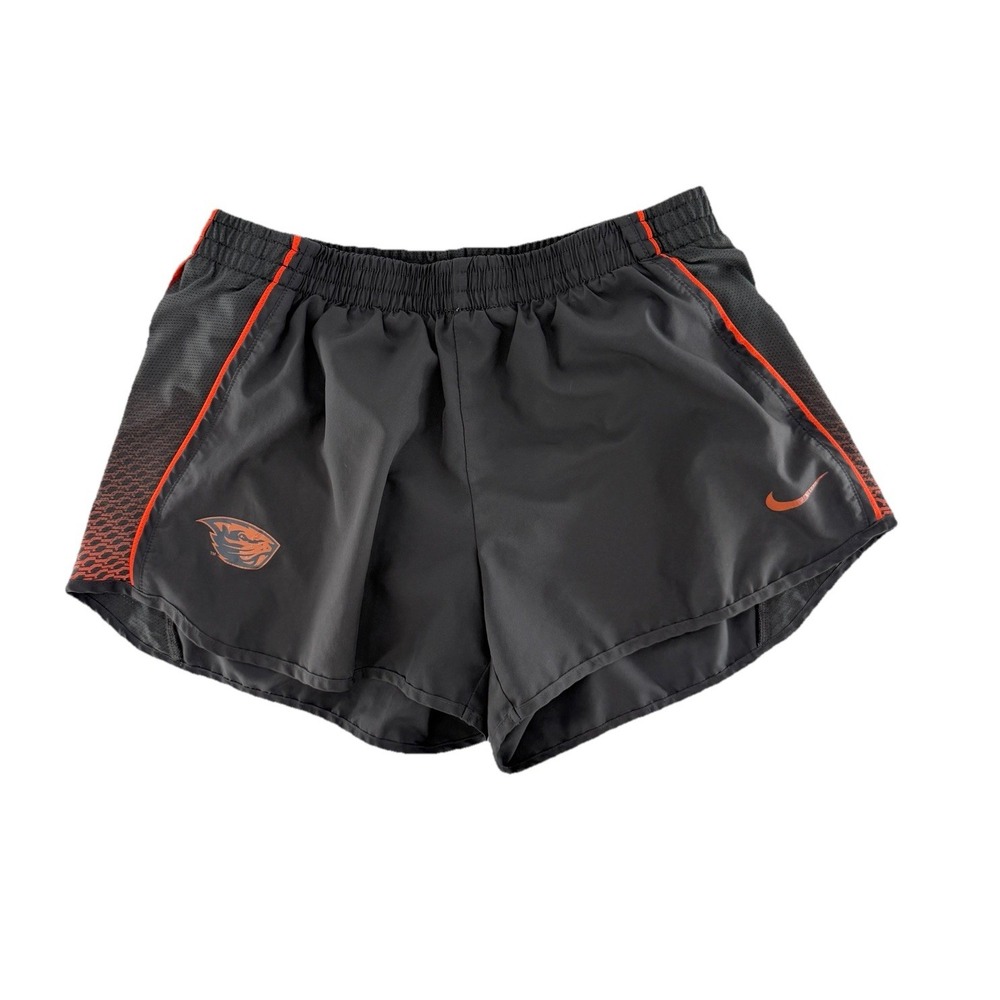 Oregon State Beavers Nike Women's‎ Gray Athletic Shorts Dri-Fit Running Lined L